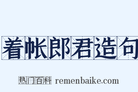 着帐郎君造句是什么意思的图片